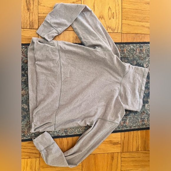 Lululemon rulu pullover 8 gray chic cowl winter fall casual comfy yoga lounge - Picture 4 of 9